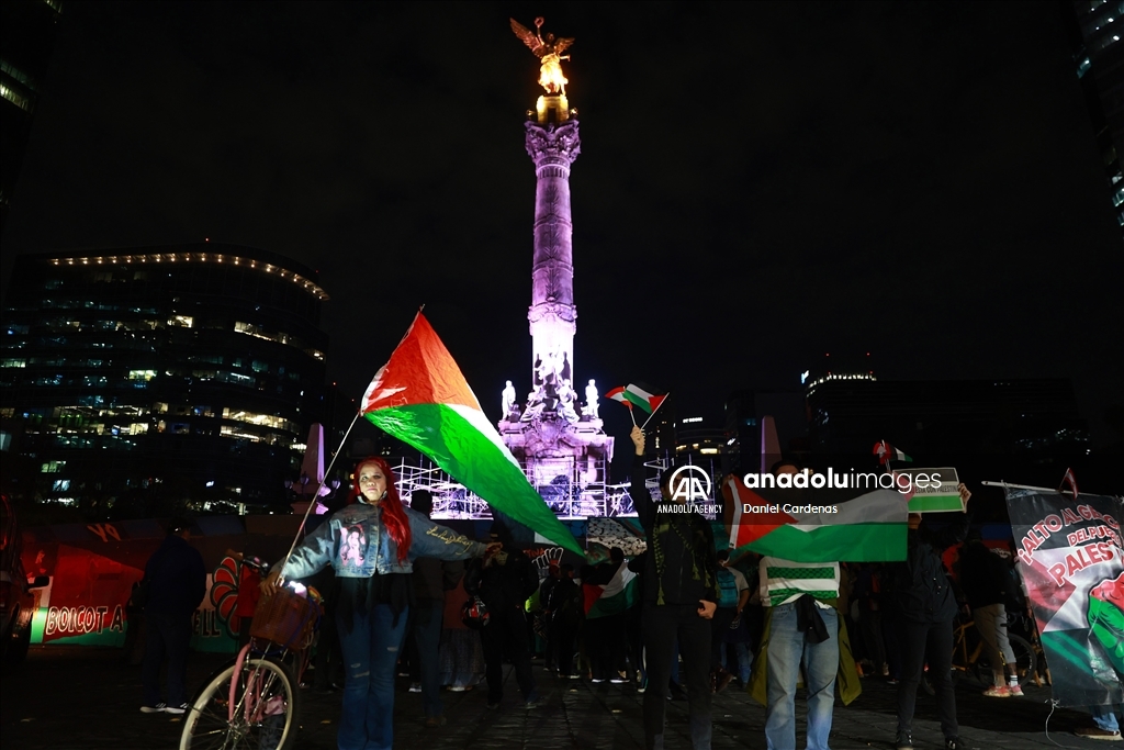 В Мексике праздновали достижение соглашения о прекращении огня в Газе