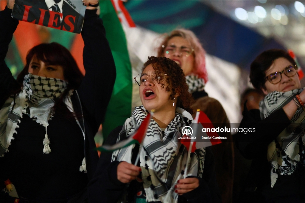 В Мексике праздновали достижение соглашения о прекращении огня в Газе