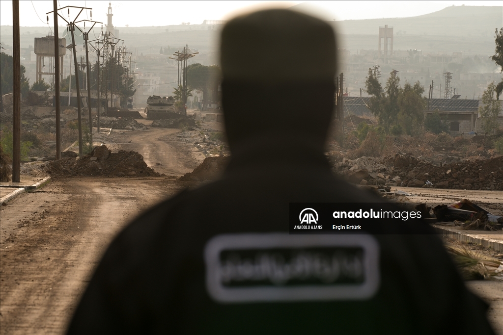 İsrail işgali altındaki Golan Tepeleri'ndeki Suriye-İsrail sınırı bölgesi