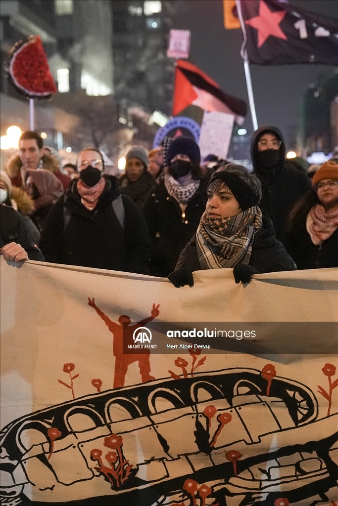 В Торонто организовали пропалестинскую акцию