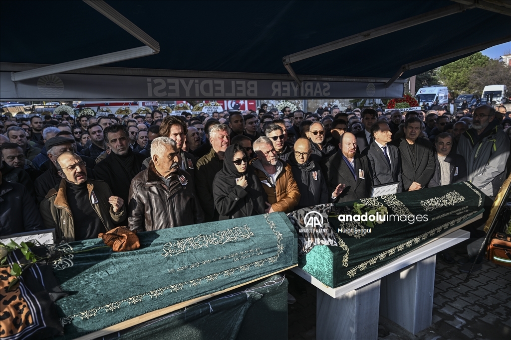 Kartalkaya'daki otel yangınında ölen anne ve kızı için İstanbul'da cenaze töreni yapıldı
