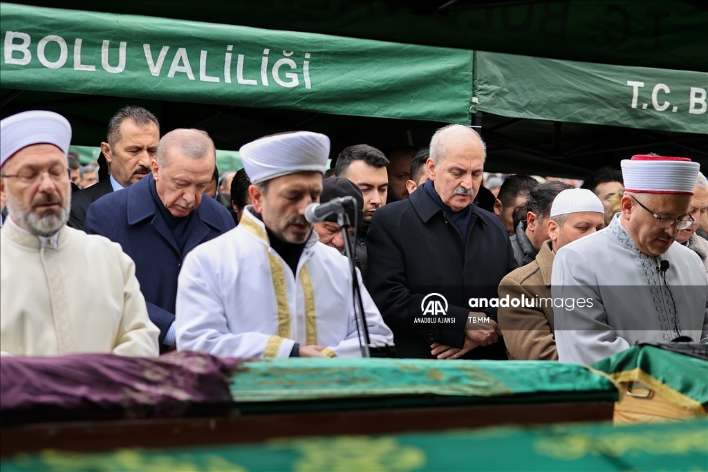 Cumhurbaşkanı Erdoğan, Kartalkaya'daki otel yangınında vefat edenlerin cenazesine katıldı
