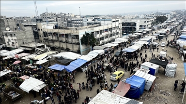 Han Yunus kentindeki Zahra Pazarı'nda hareketlilik yaşandı