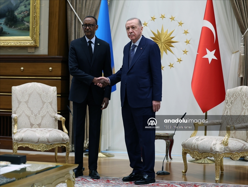 Cumhurbaşkanı Erdoğan, Ruanda Cumhurbaşkanı Kagame ile bir araya geldi