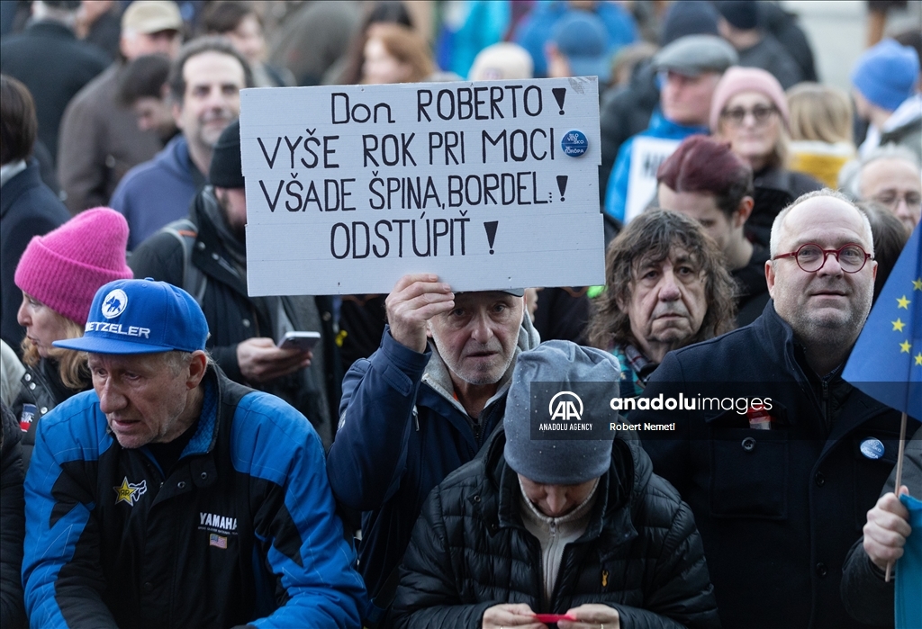 Protests against Robert Fico's government continue across Slovakia