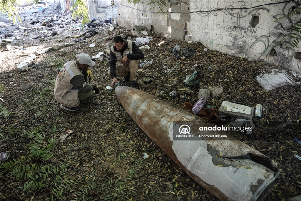 İsrail'in infilak etmeyen patlayıcı ve füzeleri Gazze'de tehlike saçıyor
