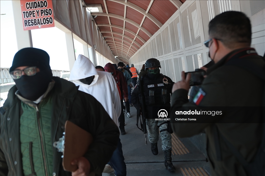 80 Mexicans deported from the US through Ciudad Juarez, Mexico