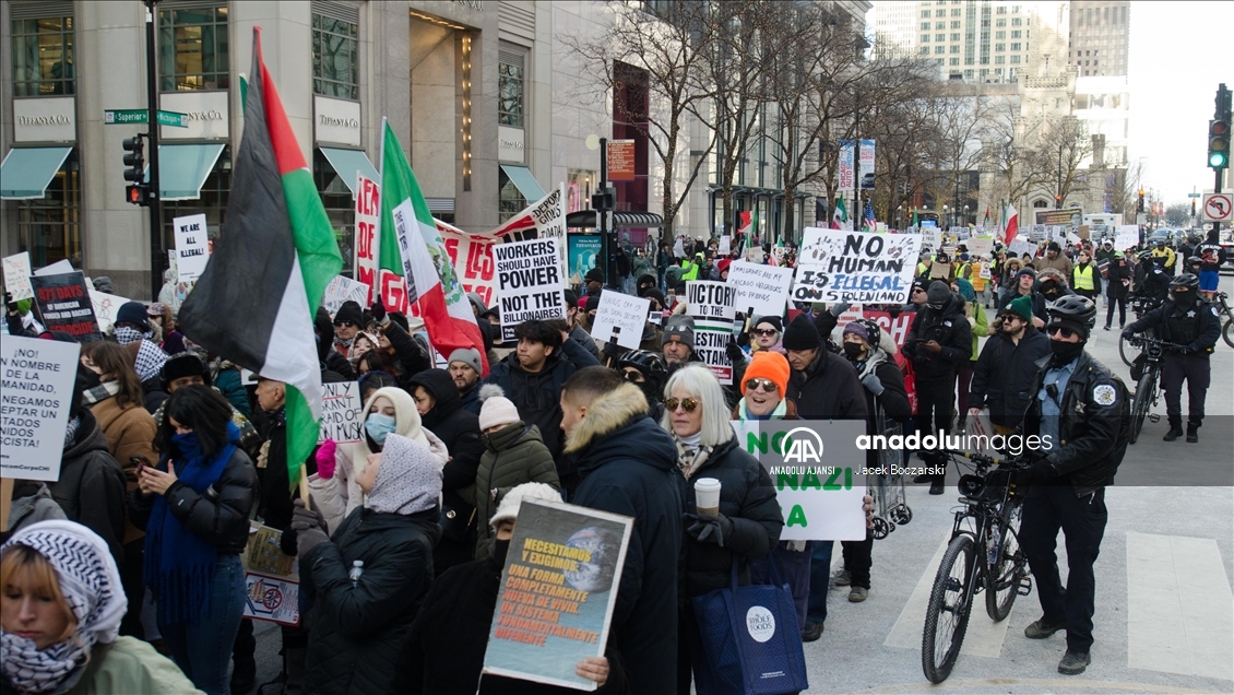 Chicago'daki aktivistler, Trump yönetiminin Gazze ve göçmenlik politikalarını yeniden gözden geçirmesini talep etti