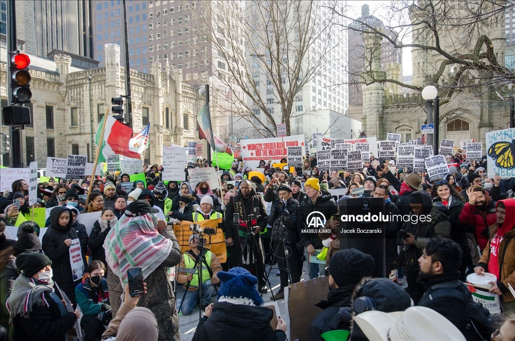 Chicago'daki aktivistler, Trump yönetiminin Gazze ve göçmenlik politikalarını yeniden gözden geçirmesini talep etti