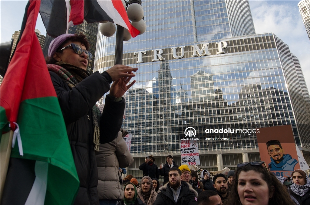 Chicago'daki aktivistler, Trump yönetiminin Gazze ve göçmenlik politikalarını yeniden gözden geçirmesini talep etti