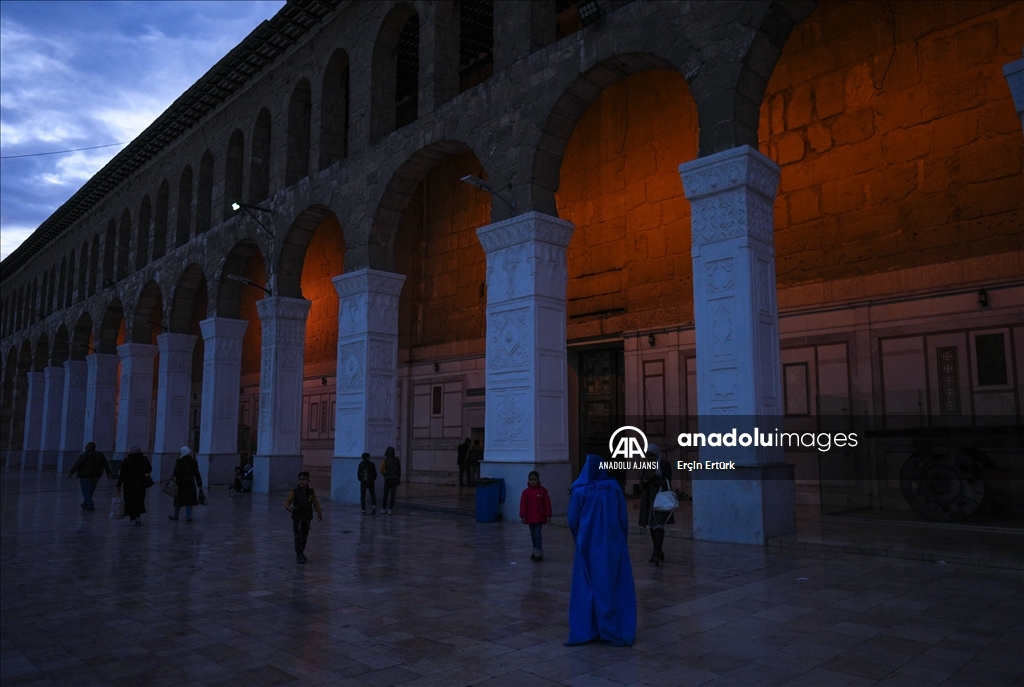 Suriye'nin başkenti Şam'daki Emevi Camii