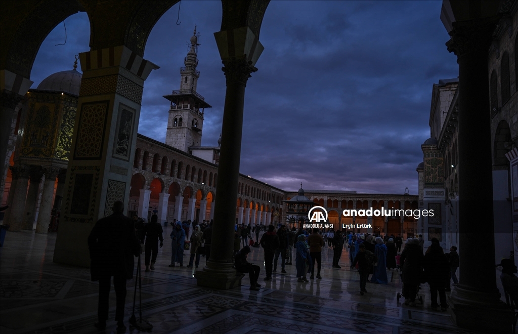 Suriye'nin başkenti Şam'daki Emevi Camii