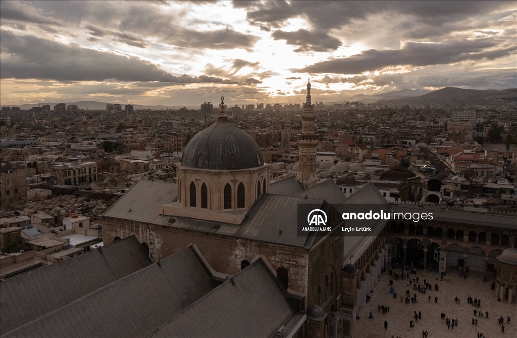 Suriye'nin başkenti Şam'daki Emevi Camii