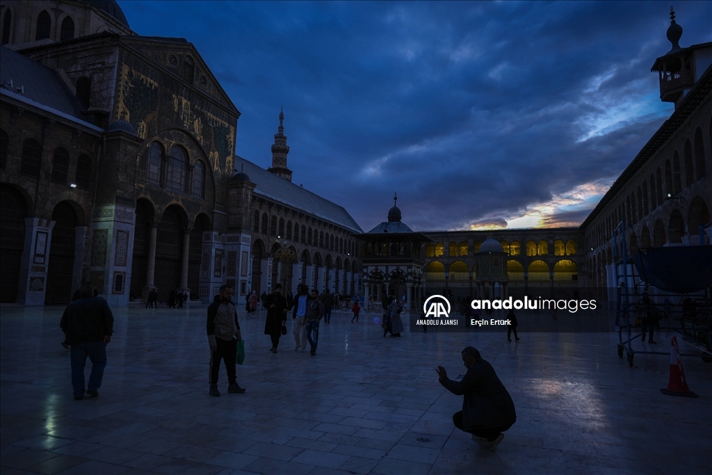 Suriye'nin başkenti Şam'daki Emevi Camii