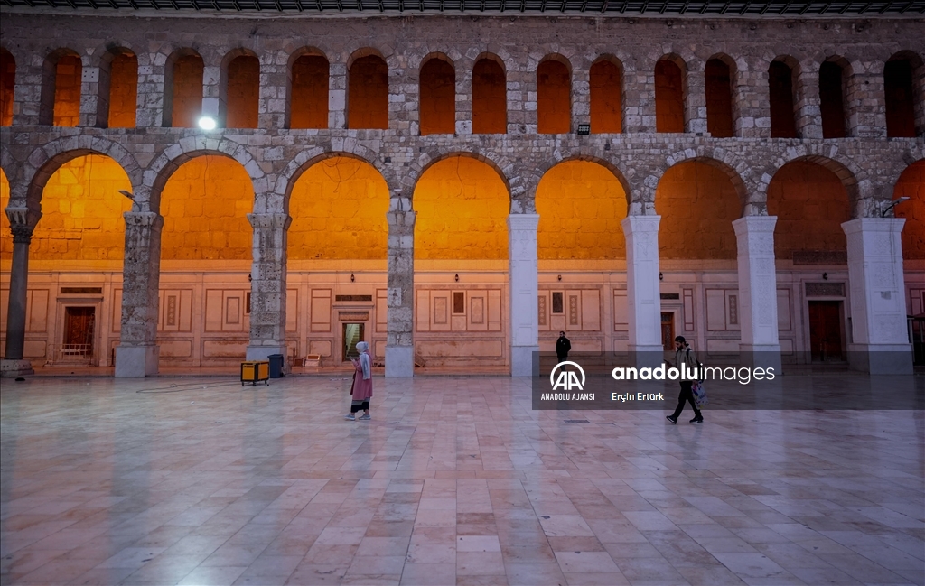 Suriye'nin başkenti Şam'daki Emevi Camii