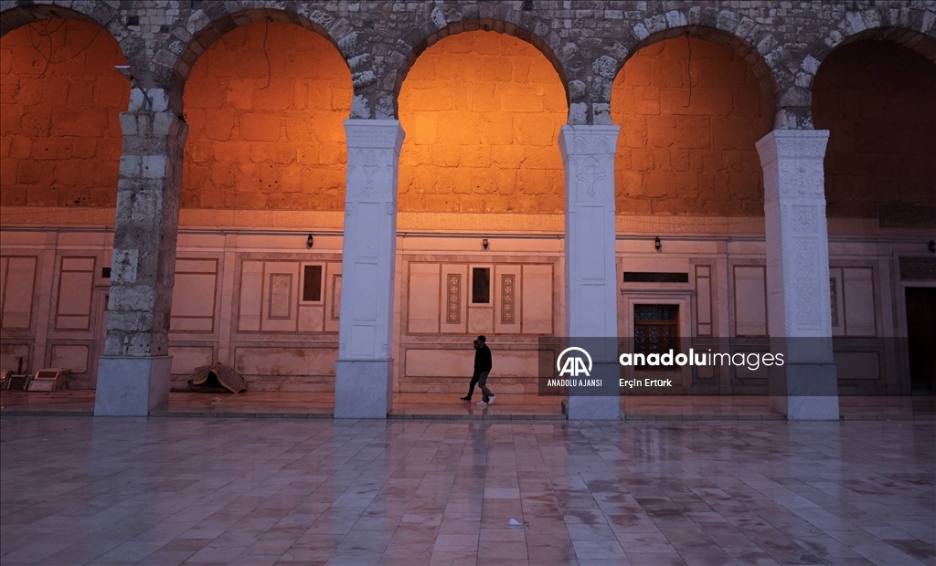 Suriye'nin başkenti Şam'daki Emevi Camii