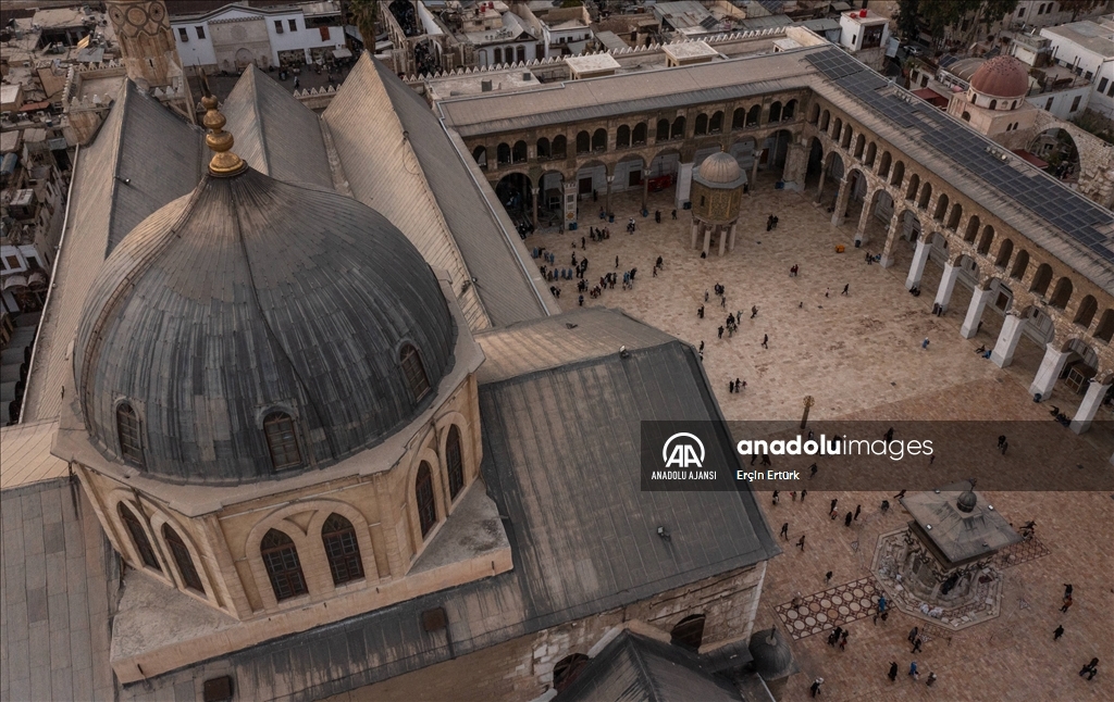 Suriye'nin başkenti Şam'daki Emevi Camii