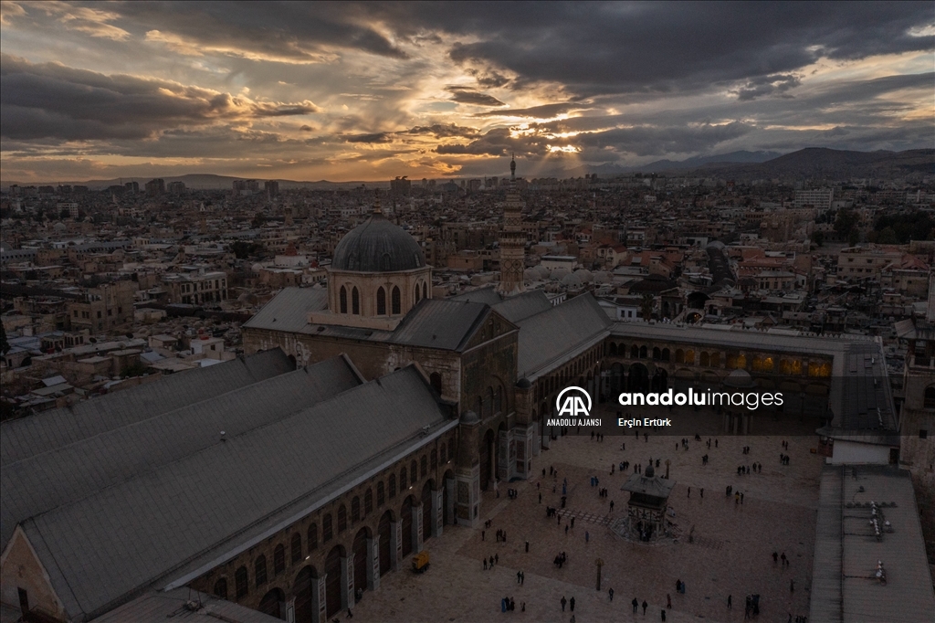 Suriye'nin başkenti Şam'daki Emevi Camii