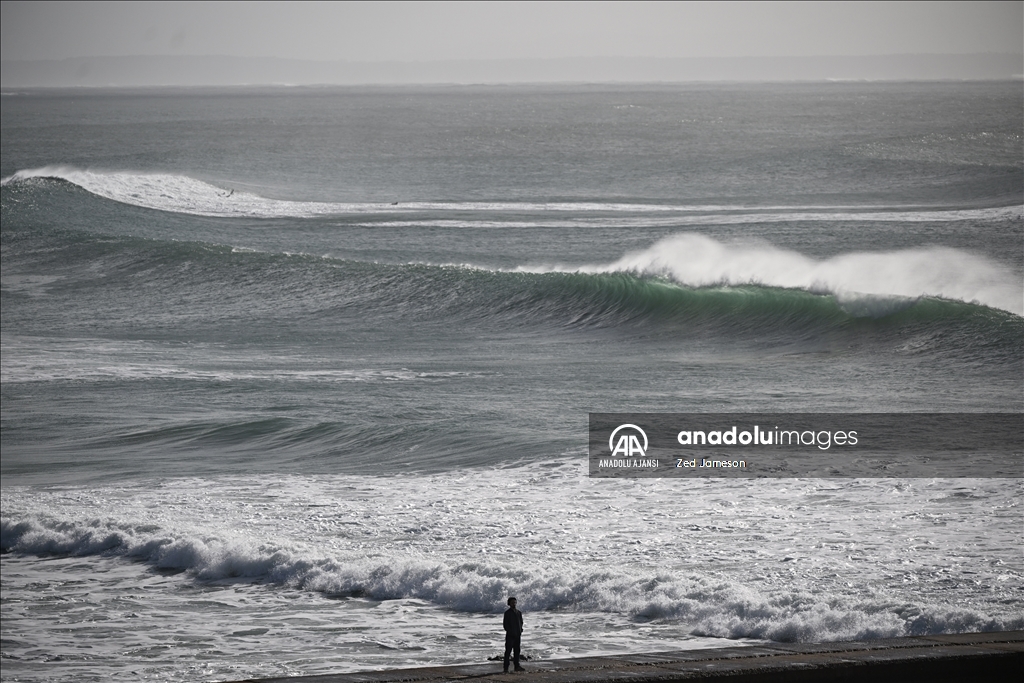 Portekiz kıyılarında Herminia Fırtınası etkili oluyor 