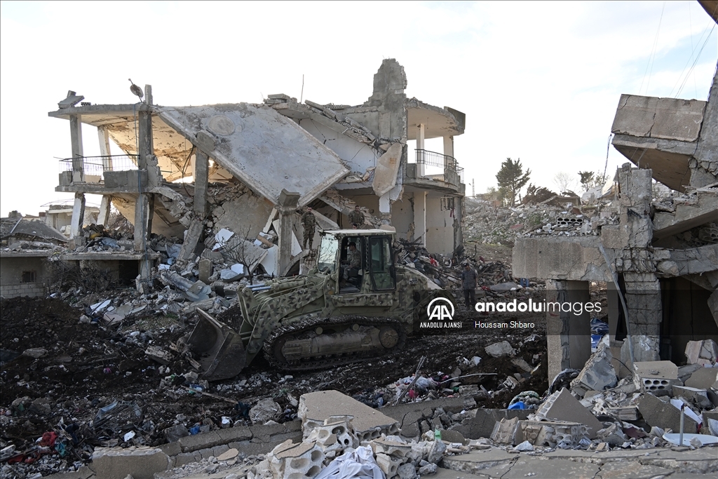 İsrail ordusunun çekildiği Lübnan'ın Ayta eş-Şaab beldesindeki yıkım gün yüzüne çıktı