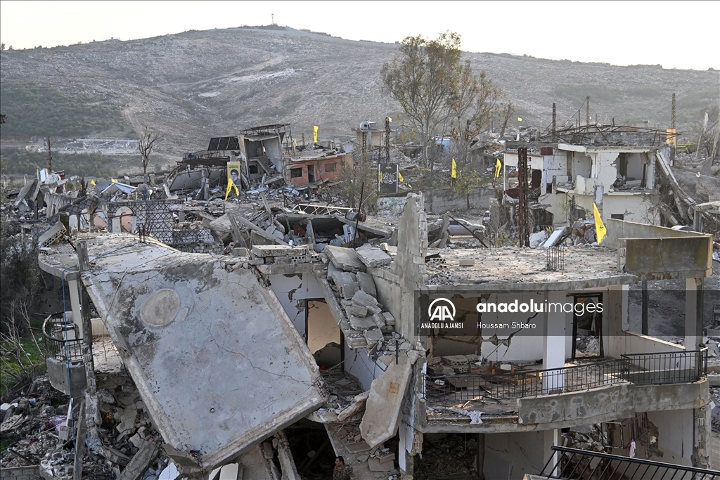 İsrail ordusunun çekildiği Lübnan'ın Ayta eş-Şaab beldesindeki yıkım gün yüzüne çıktı