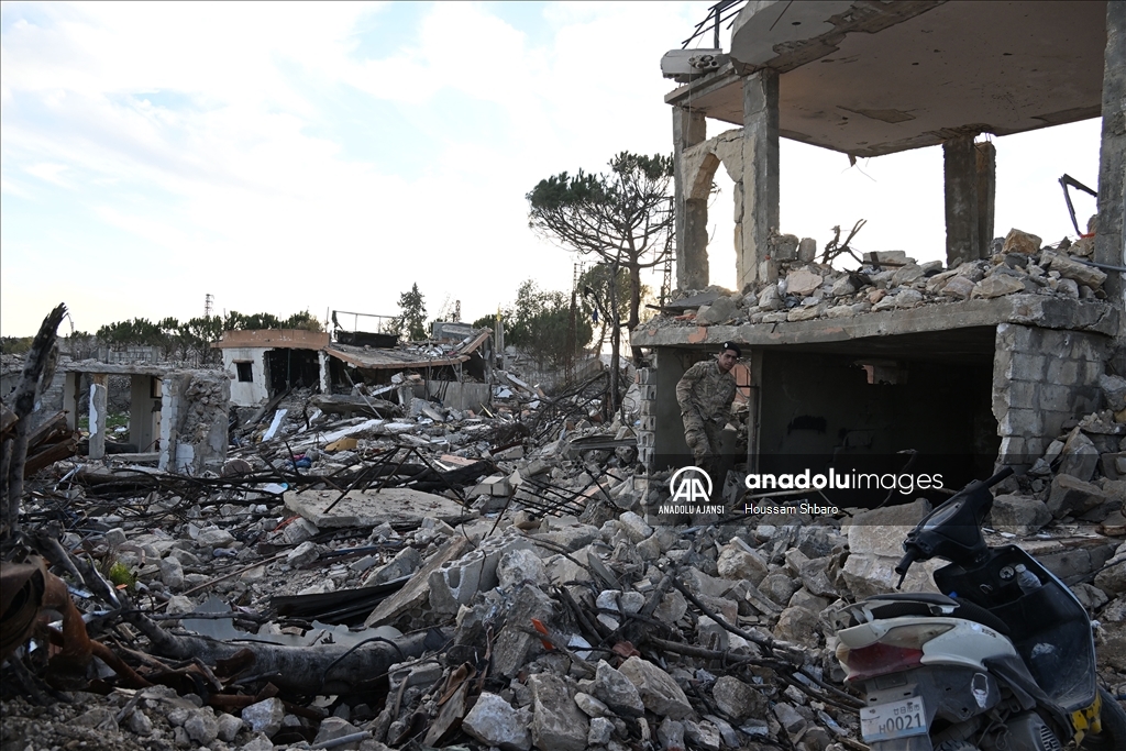 İsrail ordusunun çekildiği Lübnan'ın Ayta eş-Şaab beldesindeki yıkım gün yüzüne çıktı
