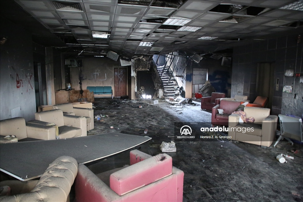İsrail güçlerinin çekildiği Filistin-Türkiye Dostluk Hastanesi'ndeki yıkım görüntülendi