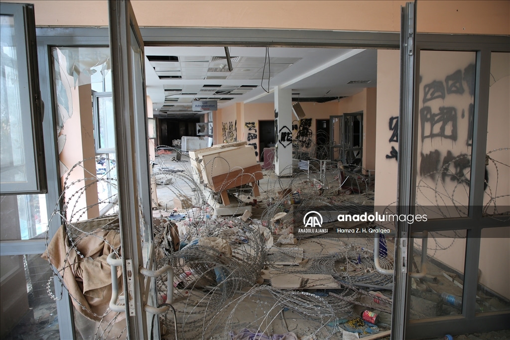 İsrail güçlerinin çekildiği Filistin-Türkiye Dostluk Hastanesi'ndeki yıkım görüntülendi
