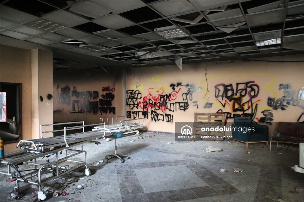 İsrail güçlerinin çekildiği Filistin-Türkiye Dostluk Hastanesi'ndeki yıkım görüntülendi