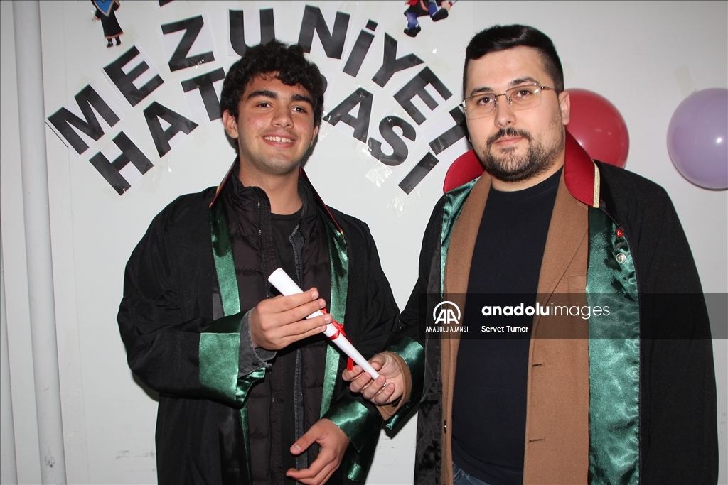 Serik’te özel öğrencilerin mezuniyet hayalleri gerçekleştirildi