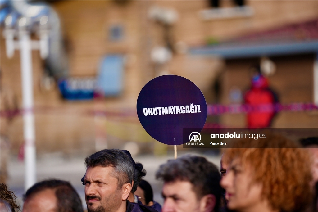 Kartalkaya'daki otel yangınında hayatını kaybedenler anıldı