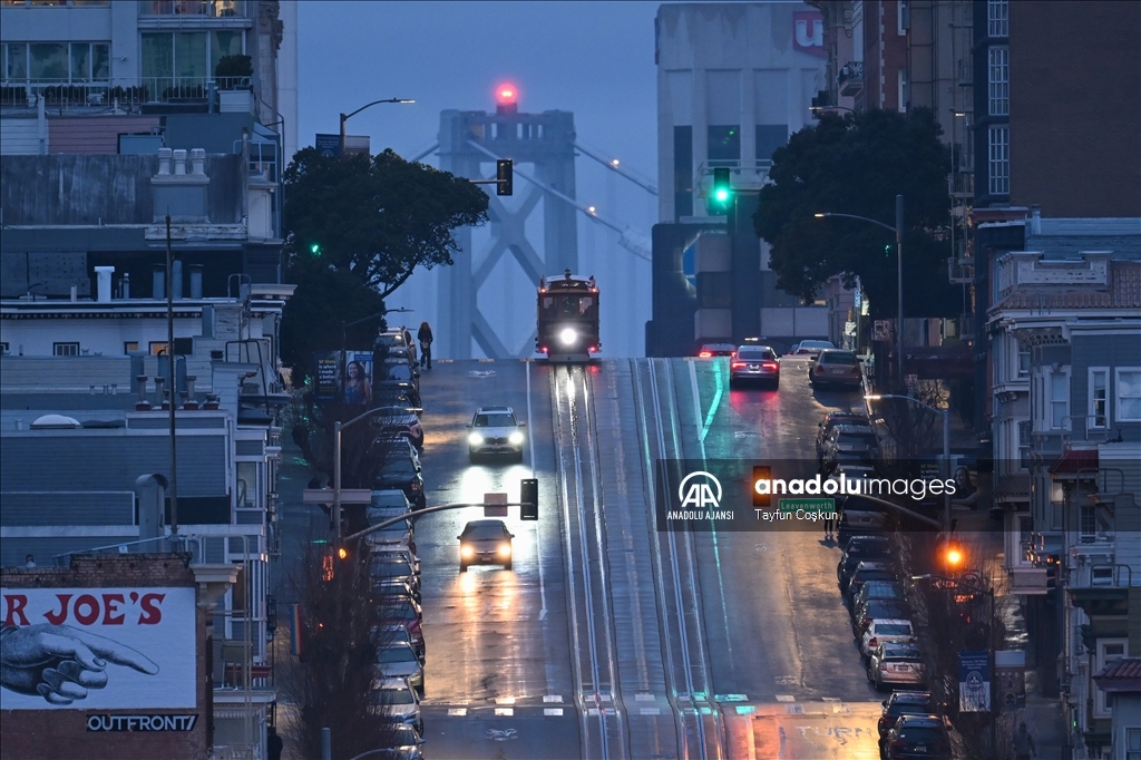 San Francisco'da yağmurlu hava