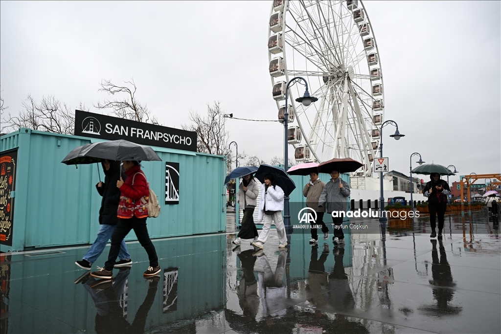 San Francisco'da yağmurlu hava