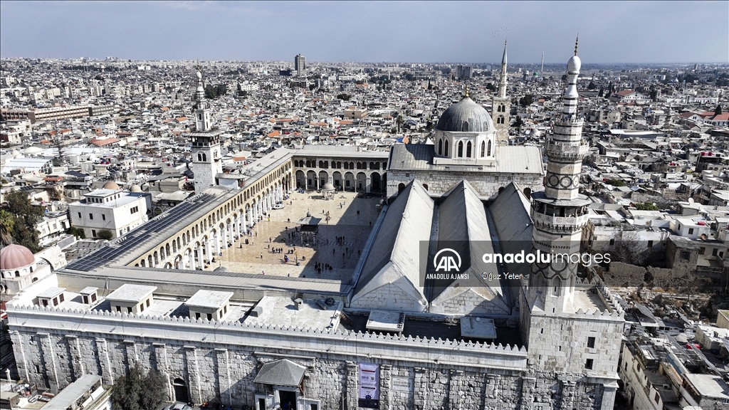 Suriye'nin başkenti Şam'daki Emevi Camii