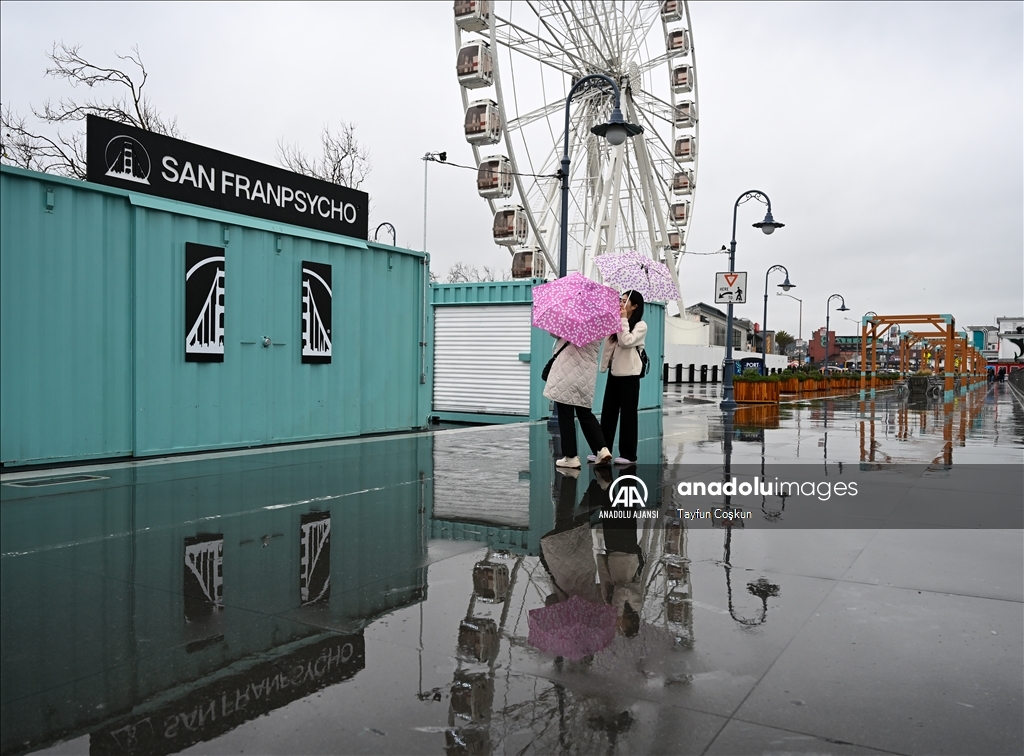 San Francisco'da yağmurlu hava