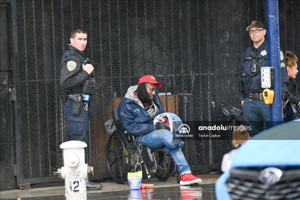 San Francisco'da yağmurlu hava