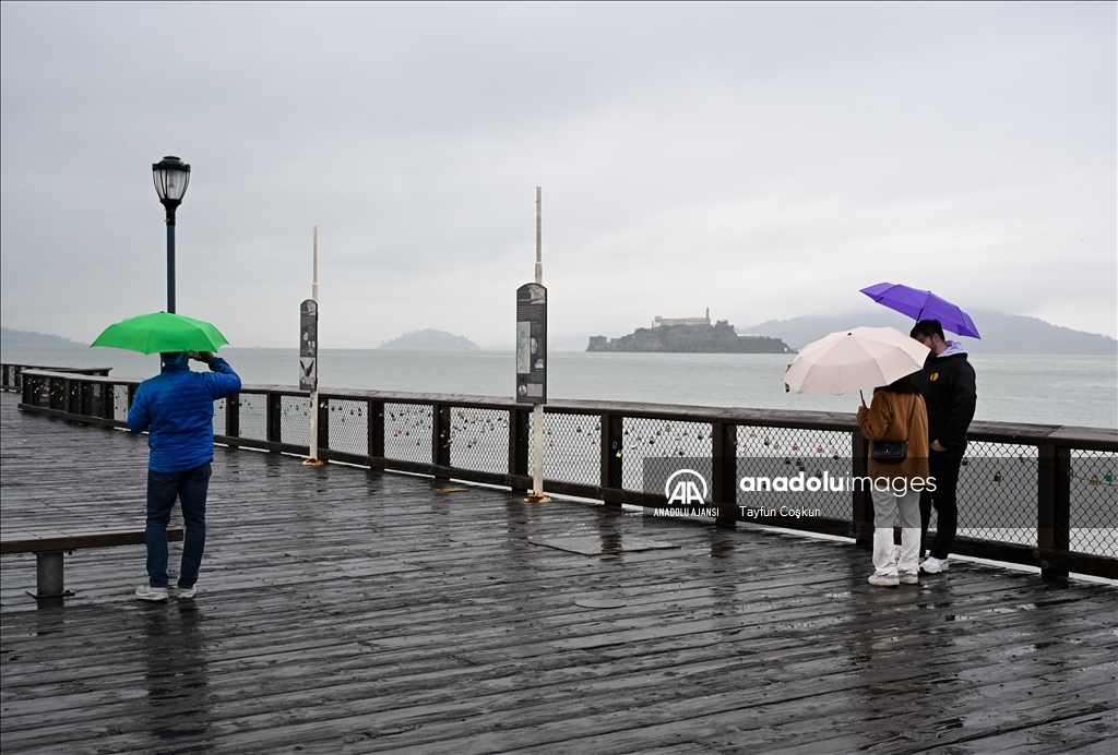 San Francisco'da yağmurlu hava