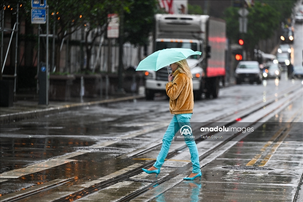 San Francisco'da yağmurlu hava