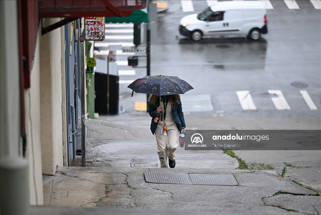 San Francisco'da yağmurlu hava