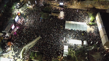 Tel Aviv'de binlerce kişi gösteri düzenledi