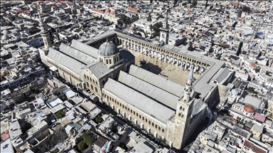 Suriye'nin başkenti Şam'daki Emevi Camii