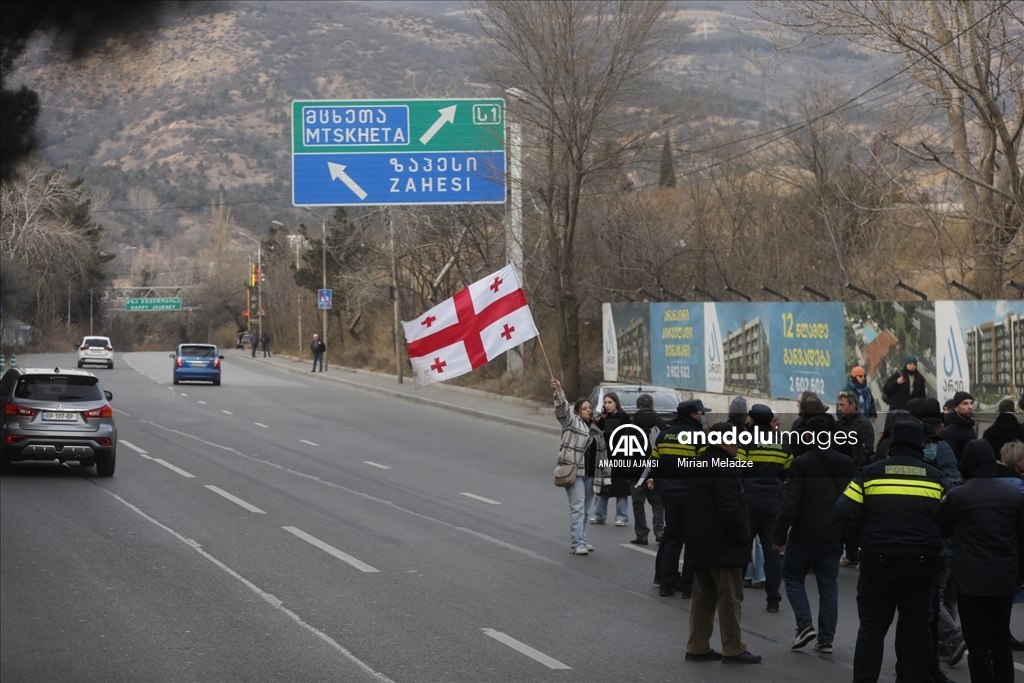 Gürcistan'daki AB yanlısı gösterilerde bazı protestocular gözaltına alındı
