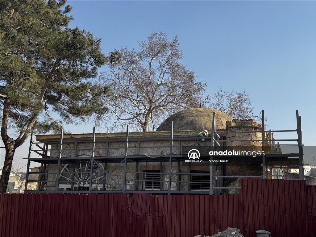 Depremde zarar gören Kahramanmaraş'taki tescilli kültür varlıklarının restorasyonları sürüyor