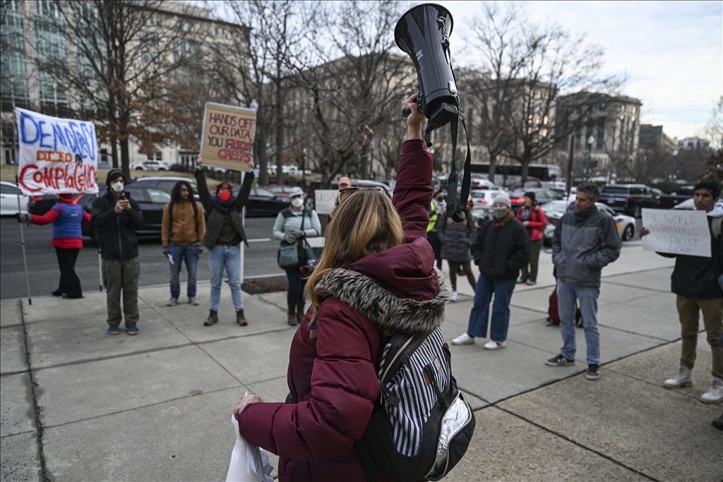 Washington'da Elon Musk'a karşı protesto gösterisi düzenlendi