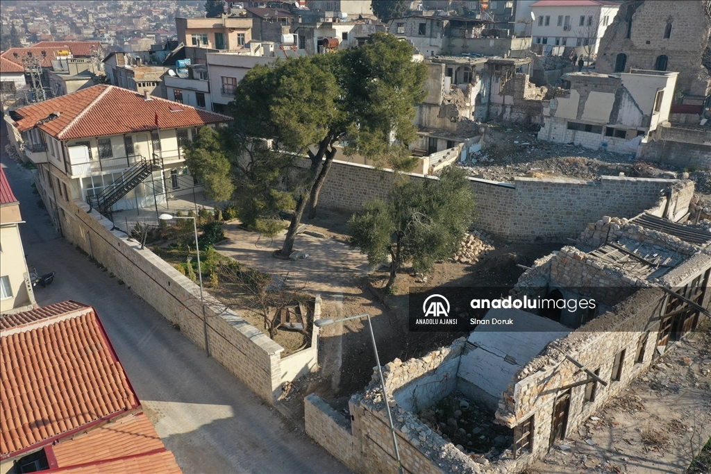 Depremde zarar gören Kahramanmaraş'taki tescilli kültür varlıklarının restorasyonları sürüyor