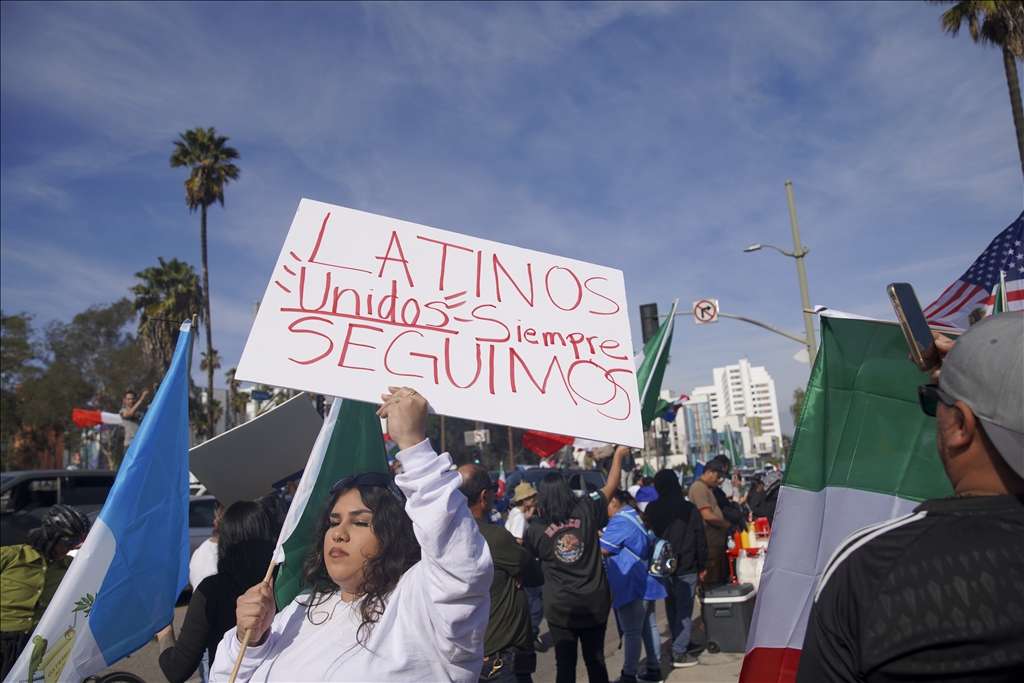 "A Day Without Immigrants" march in Los Angeles