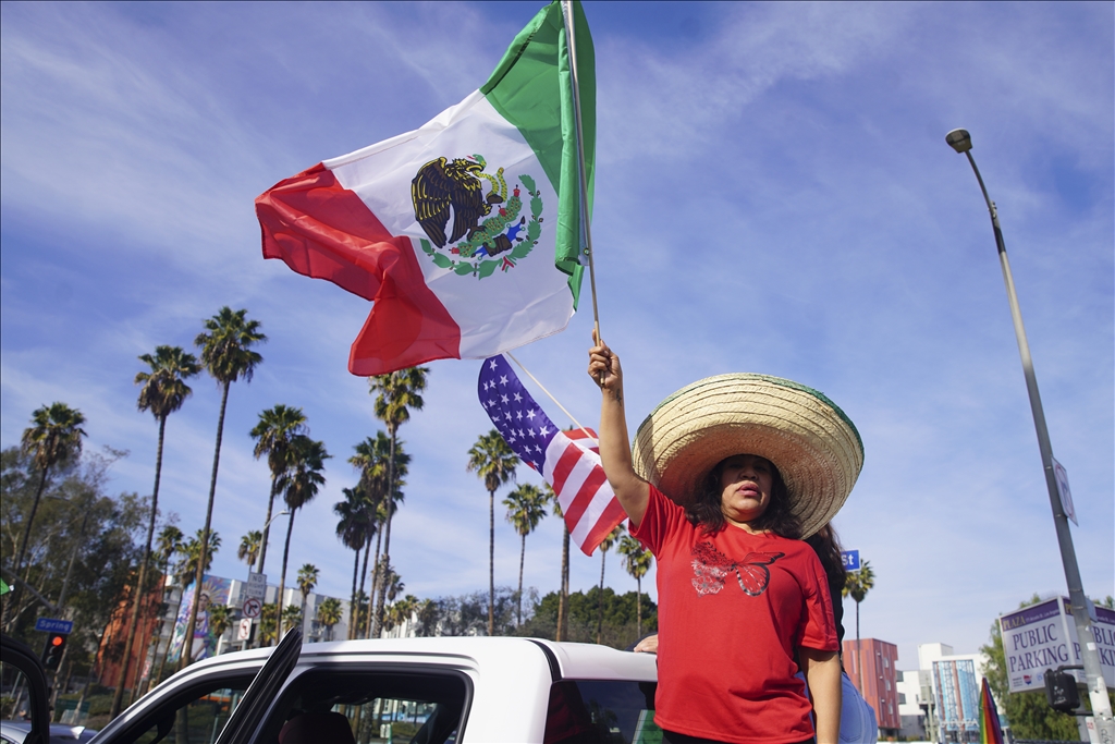"A Day Without Immigrants" march in Los Angeles