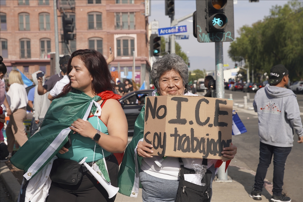 "A Day Without Immigrants" march in Los Angeles