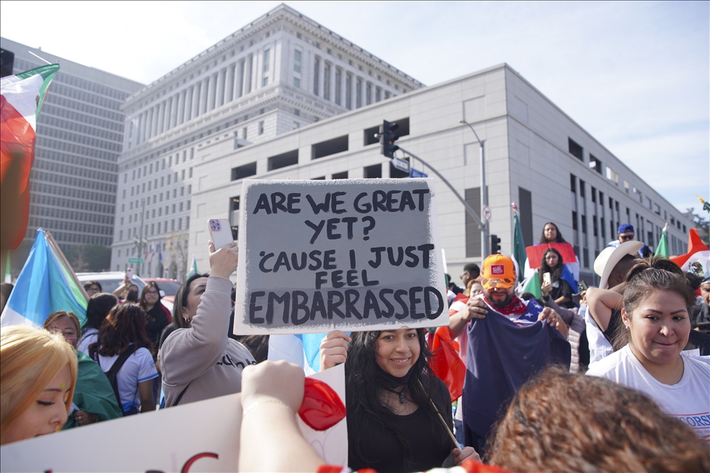 "A Day Without Immigrants" march in Los Angeles