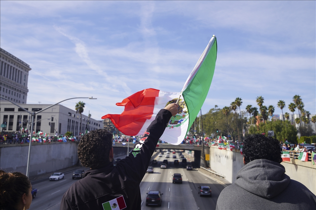 "A Day Without Immigrants" march in Los Angeles